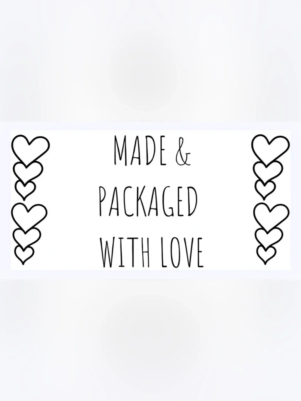 30 STICKERS - 2” x 1” - MADE & PACKAGED ‘WITH LOVE’‎